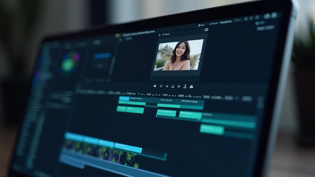 Timeline di software di editing video che mostra più keyframe disposti sequenzialmente su una traccia